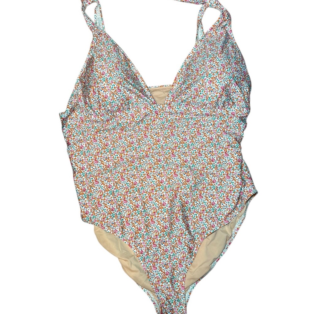 J. Crew Liberty Fabric Swimsuit One Piece Ladies Floral Plus Size 20 - Picture 2 of 11